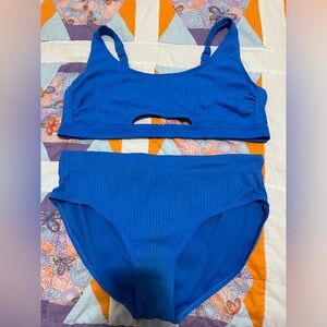 Time + True Blue two-piece swimsuit
